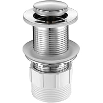 Chrome sink drain with overflow