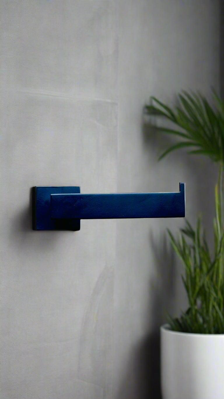 Toilet Paper Holder – Matte Black Wall Mounted Bathroom Roll Rack