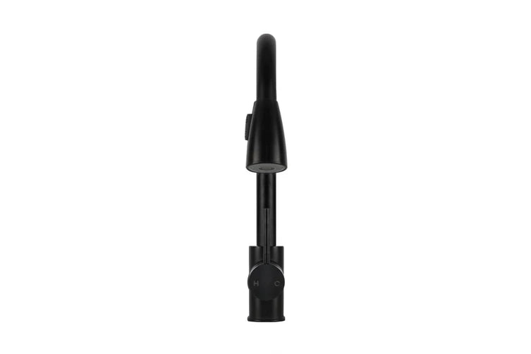 Modern Dual Outlet Kitchen Mixer with Detachable Pullout Hose front view