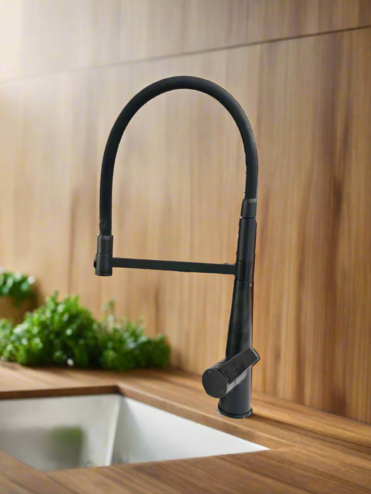 Modern Dual Outlet Kitchen Mixer with Detachable Pullout Hose | Dual Flow Faucet|WELS Rated