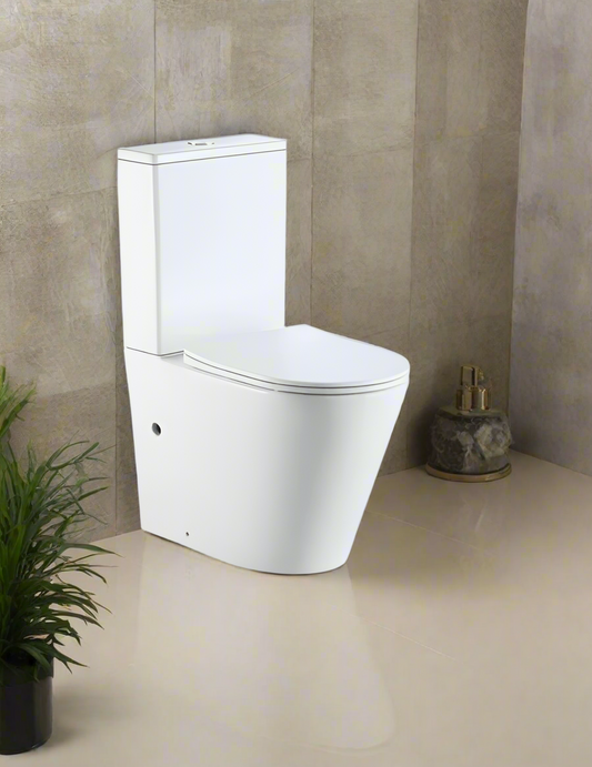Two piece Toilet Rimless flushing Watermark WELS