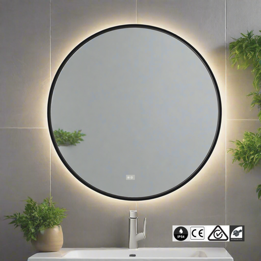 Premium Round Framed LED Bathroom Mirror 